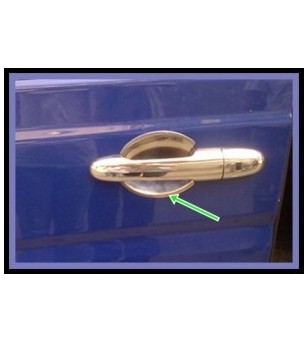 Mercedes Vito 2003+ DOOR HANDLE CUP - 3 DOOR (set - 3) rvs - 2114030028 - RVS / Chrome accessoires - Verstralershop