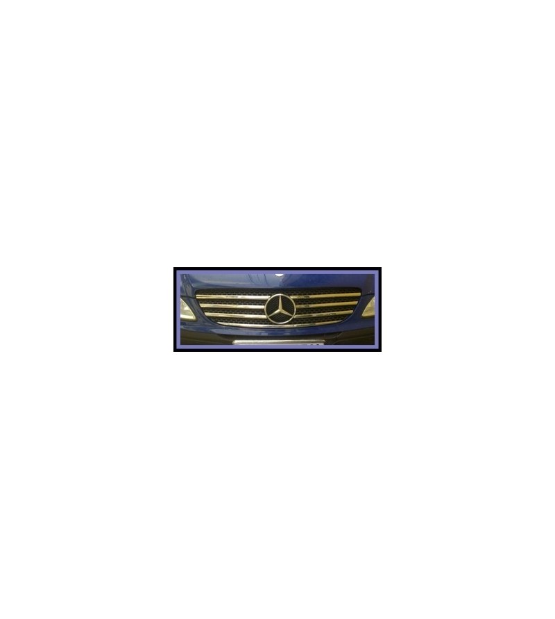 Mercedes Vito 2003-2010 FRONT GRILL - STEEL - rvs - 2104020010 - Lights and Styling Mercedes Vito 2003-2010 FRONT GRILL - STEEL - rvs - 2104020010 - Lights and Styling