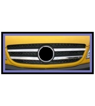 Mercedes Vito 2010+ FRONT GRILL - STEEL  -  rvs - 2104030070 - RVS / Chrome accessoires - Verstralershop