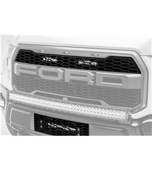 Ford Raptor 2017+ Grille LED Kit, Incl. (2) 6 Inch LED - Z415651-KIT - Lights and Styling