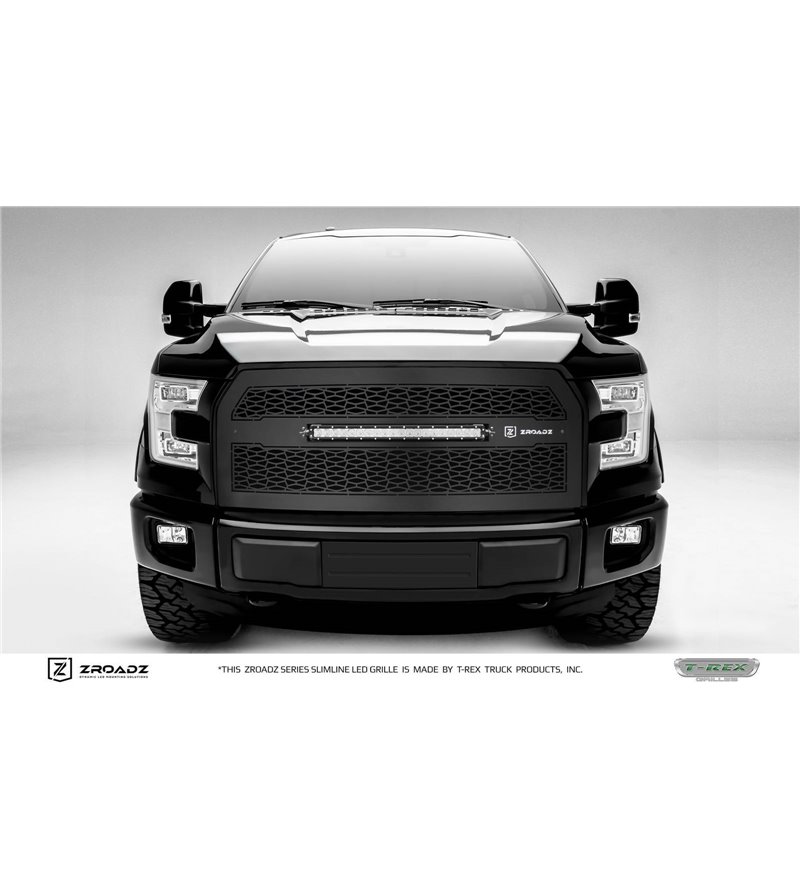 Kylargrill Kit - Z-Roadz - ZROADZ Grille - 20'' LED ramp - Fordon utan kamera - Ford - F150 - 2015-2017 Kylargrill Kit - Z-Roadz - ZROADZ Grille - 20'' LED ramp - Fordon utan kamera - Ford - F150 - 2015-2017