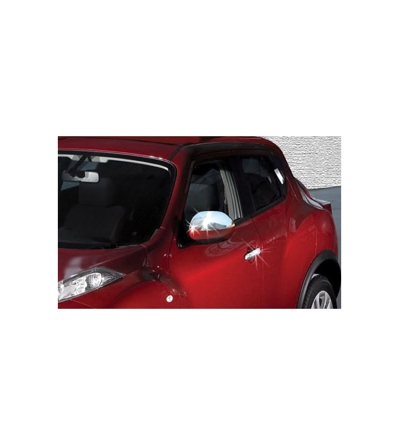 Nissan Juke 2010+ MIRROR COVER (set) stainless - 2402120114 - Lights and Styling Nissan Juke 2010+ MIRROR COVER (set) stainless - 2402120114 - Lights and Styling