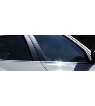 Nissan Juke 2010+ WINDOWS FRAME TRIM STEEL (set - 4) rvs - 2405120149 - RVS / Chrome accessoires - Verstralershop