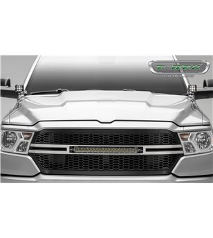 Grille kit - T-Rex - Stealth Laser Torch Grille - 20'' LED bar - RAM - 1500 - 2019+