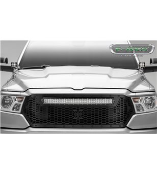 Grille kit - T-Rex - Stealth Laser Torch Grille - 30'' LED bar - RAM - 1500 - 2019+