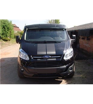 Sun visor Transit Custom - Black Non Transparant - 2624205 - Lights and Styling