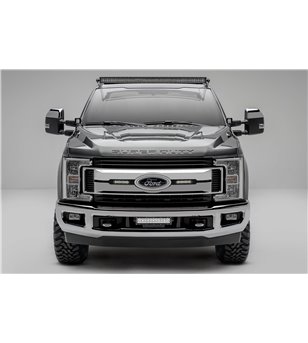 Ford Super Duty 2017- Grille LED Kit Black - incl 2x 6" led (XLT) - Z415571-KIT - Lights and Styling