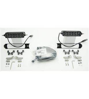 Ford Super Duty 2017- Grille LED Kit Black - incl 2x 6" led (XLT) - Z415571-KIT - Lights and Styling