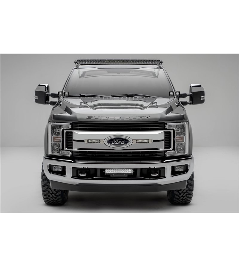 Ford Super Duty 2017- Grille LED Kit Brushed - incl 2x 6" led (XLT) - Z415573-KIT - Lights and Styling Ford Super Duty 2017- Grille LED Kit Brushed - incl 2x 6" led (XLT) - Z415573-KIT - Lights and Styling