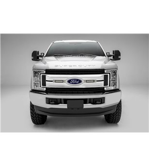 Kylargrill Kit - Z-Roadz - OEM Grille Kit - 2x 6'' LED ramp (single) - Borstat rostfritt stål - Ford - Super Duty - XLT - 2017-2