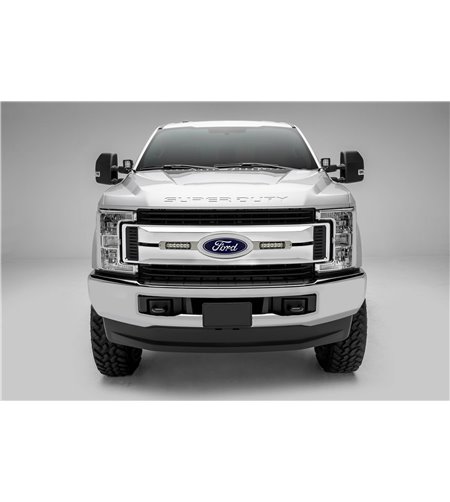 Grille kit - Z-Roadz - OEM Grille Kit - 2x 6'' LED bar (single) - Brushed stainless steel - Ford - Super Duty - XLT - 2017-2019