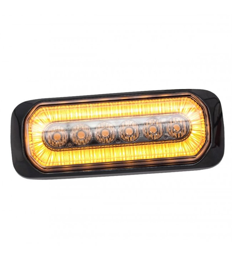 Blixtljus - Ledson - Halo - 5.1" - 13cm - Klar - Positionsljus Bärnsten - 14 blixtmönster - Bärnsten - R65 - 12V-24V - Blixtljus - Ledson - Halo - 5.1" - 13cm - Klar - Positionsljus Bärnsten - 14 blixtmönster - Bärnsten - R65 - 12V-24V -