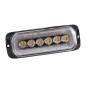 Warning light - Ledson - Halo - 5.1" - 13cm - Clear - Position light White/Red - 14 flash patterns - Amber - R65 - 12V-24V