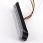 Warning light - Ledson - Halo - 5.1" - 13cm - Clear - Position light White/Red - 14 flash patterns - Amber - R65 - 12V-24V