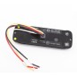 Warning light - Ledson - Halo - 5.1" - 13cm - Clear - Position light White/Red - 14 flash patterns - Amber - R65 - 12V-24V
