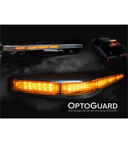 Blitzlicht-Balken - Ledson - Optoguard Defender - 9.8" - 25cm - 26 Blitzmuster - Amber - R65 - 12V-24V