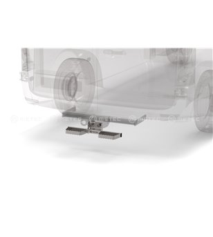 RENAULT MASTER 19+ RUNNING BOARDS to tow bar pcs SMALL - 888419 - Rearbar / Opstap - Verstralershop