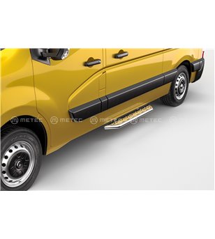 RENAULT MASTER 19+ RUNNING BOARDS VAN TOUR for sidedoor pcs - 828012 - Sidebar / Sidestep - Verstralershop