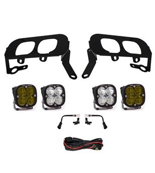 Chevrolet Silverado 1500 14-15 - Baja Designs Squadron Sport / SAE Amber Fog Light Kit - 447531 - Lights and Styling