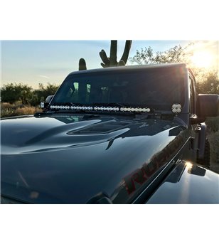 Jeep Wrangler JL/JT 2018+ Baja Designs Motorhaubenhalterung – Squadron Sport & 40" S8 - 447506 - Lights and Styling