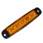 Markeringsljus - Ledson - 3.8" - 9.6cm - Supertunn - Bärnsten - 12V-24V Markeringsljus - Ledson - 3.8" - 9.6cm - Supertunn - Bärnsten - 12V-24V