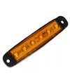 Markeringslampa LED 96mm Amber (supertunn) utanpåliggande, 6 lysdioder - 360063