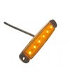 Markeringslampa LED 96mm Amber (supertunn) utanpåliggande, 6 lysdioder - 360063
