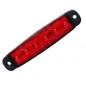 Markeringsljus - Ledson - 3.8" - 9.6cm - Supertunn - Röd - 12V-24V Markeringsljus - Ledson - 3.8" - 9.6cm - Supertunn - Röd - 12V-24V