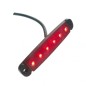 Markeringsljus - Ledson - 3.8" - 9.6cm - Supertunn - Röd - 12V-24V Markeringsljus - Ledson - 3.8" - 9.6cm - Supertunn - Röd - 12V-24V