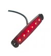 Markeerlicht LED 96mm Rood (superdun) opbouw, 6 leds - 360062 - Verlichting - Verstralershop