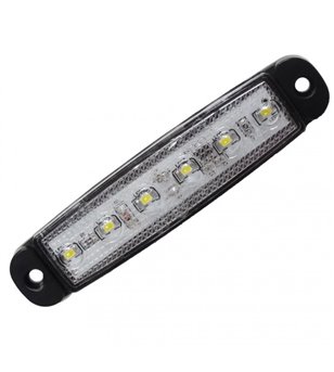 Markeerlicht LED 96mm Xenonwit (superdun) opbouw, 6 leds - 360061 - Beleuchtung - Verstralershop