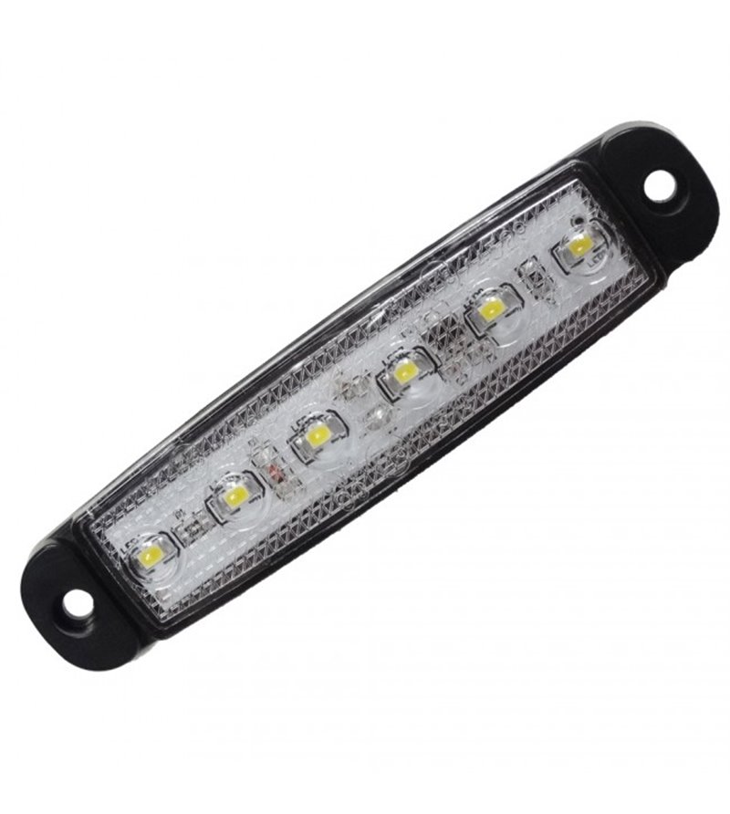 Markeerlicht LED 96mm Xenonwit (superdun) opbouw, 6 leds - 360061 - Belysning - Verstralershop