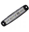 Markeerlicht LED 96mm Xenonwit (superdun) opbouw, 6 leds - 360061