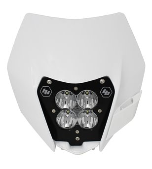 KTM EXC/MXC/XCF/XCF-W Electric Start (4str) 14-16 Baja Designs Headlight XL80 Kit w/ shell - 677091 - Lights and Styling