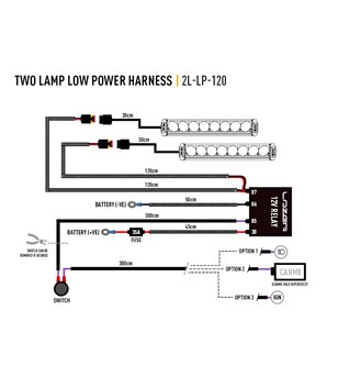 Lazer Wiring set two lamp without switch
