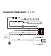 Lazer Kabelset Double ohne Schalter - 8232-12V-SP