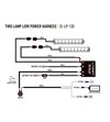 Lazer Wiring set two lamp without switch - 8232-12V-SP