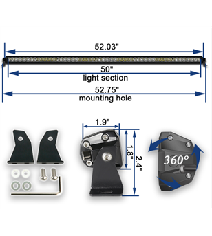 AngryMoose SINGLE NS 5 50'' combi - SNS-5-50C - Lights and Styling