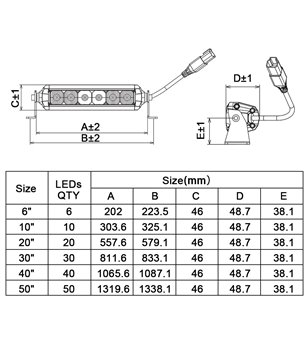 AngryMoose SINGLE NS 5 10'' combi - SNS-5-10C - Lights and Styling