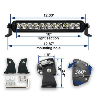 AngryMoose SINGLE NS 5  10'' combi - SNS-5-10C - Verlichting - Verstralershop