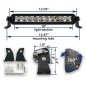 LED Light bar - Angry Moose - Single NS 5 - 10 - 12" - 30.4cm - Driving Spot Combo LED Light bar - Angry Moose - Single NS 5 - 10 - 12" - 30.4cm - Driving Spot Combo