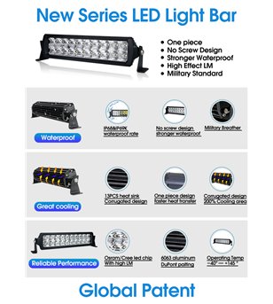 LED Lightbar - Angry Moose - Double NS 5 - 50 - 52'' - Driving Spot Combo