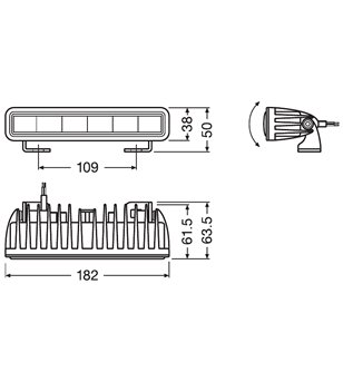 Osram LEDriving LIGHTBAR SX180-SP - Spot - LEDDL105-SP - Verlichting - Verstralershop