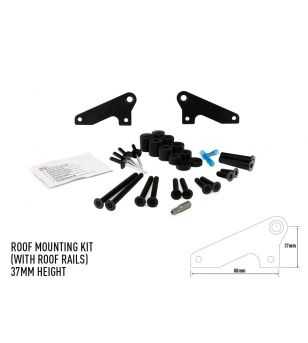 Lazer Roof Mounting Kit 37mm (Auto's met roofrails) - 3001-C-37-K