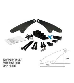 Lazer Roof Mounting Kit 63mm (Auto's met roofrails) - 3001-C-63-K