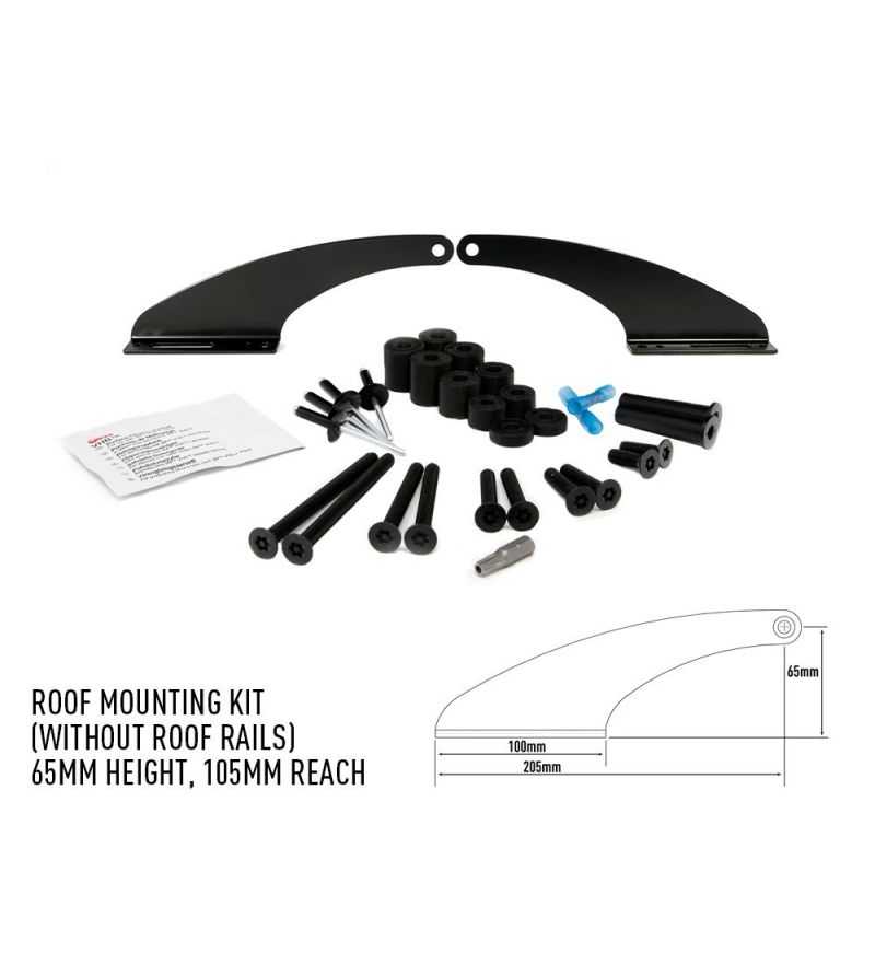 Lazer Dachmontagesatz 65 mm (Fahrzeuge ohne Dachreling) - 3001-B-65-K