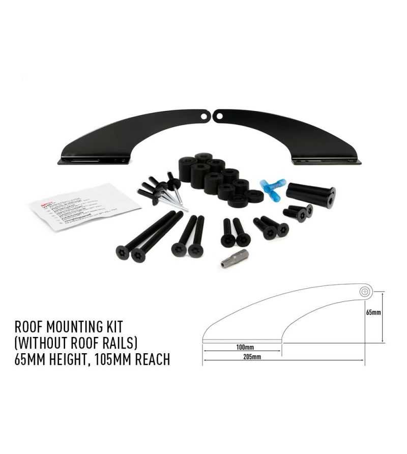 Lazer Roof Mounting Kit 65mm (Cars without roof rails) - 3001-B-65-K Lazer Roof Mounting Kit 65mm (Cars without roof rails) - 3001-B-65-K