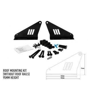 Lazer Roof Mounting Kit 95mm (Auto's zonder roofrails) - 3001-A-95-K