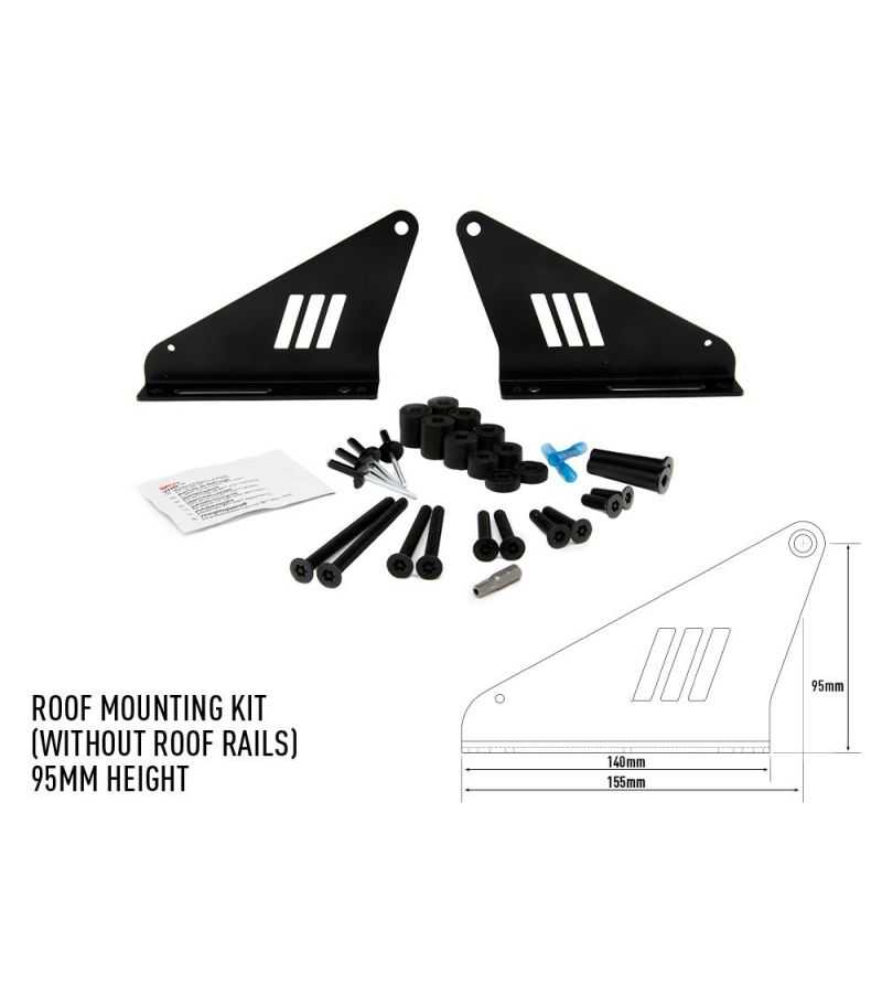 Lazer Roof Mounting Kit 95mm (Cars without roof rails) - 3001-A-95-K Lazer Roof Mounting Kit 95mm (Cars without roof rails) - 3001-A-95-K