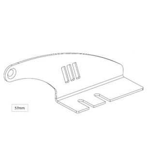 Lazer Dachmontagesatz 57 mm Ford Ranger 2019+ (mit Dachreling) - 3001-RANGER-57-K